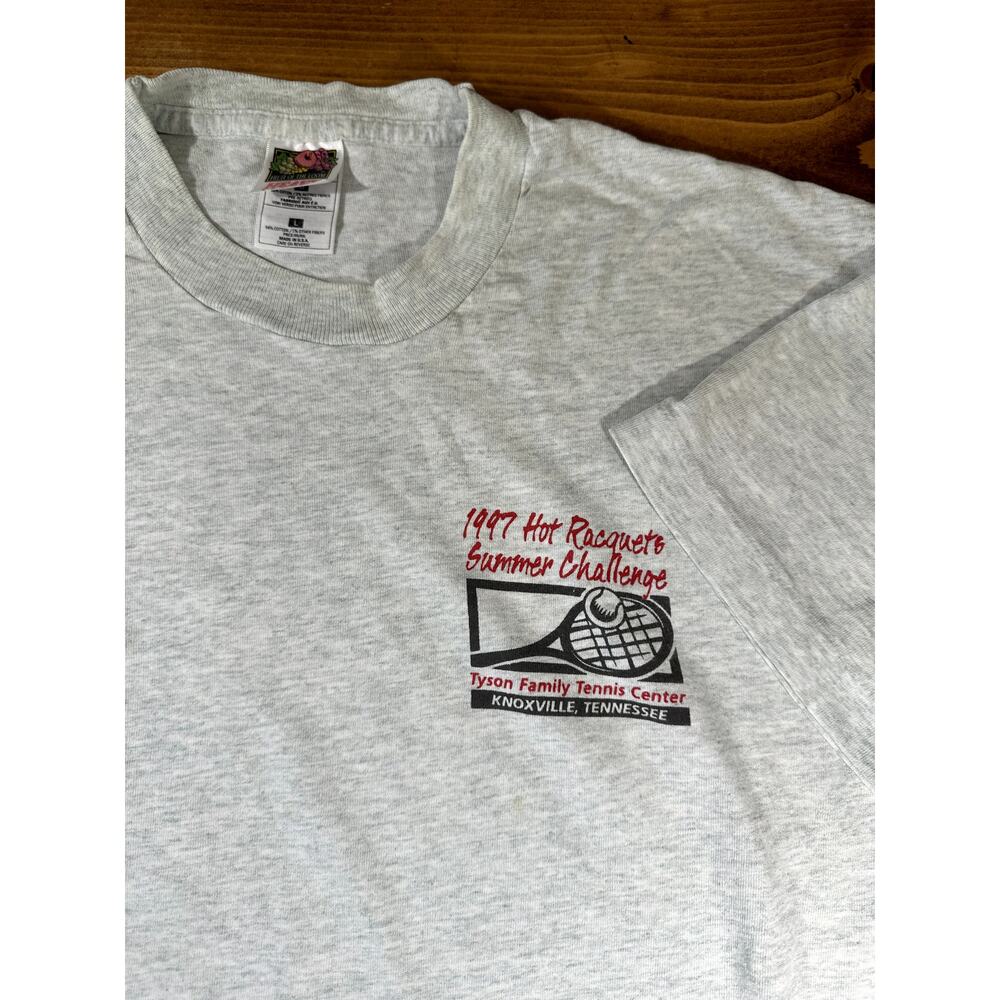 1997 Vintage Knoxville Hot Racquets Tennis Summer Challenge Single Stitch Shirt